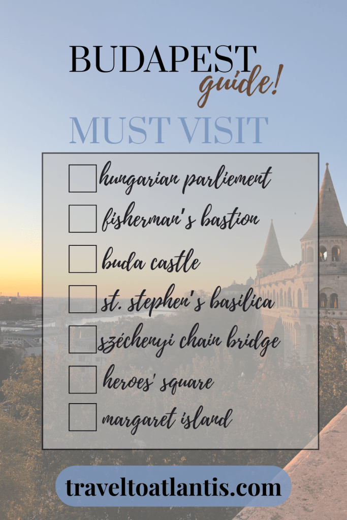 Budapest Guide Checklist Must Visit in Budapest